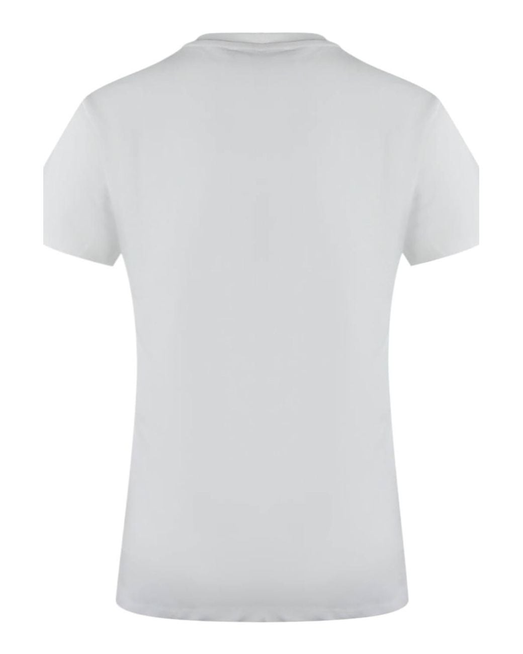 Love Moschino Gray Hypno Heart Short Sleeve Round T-Shirt