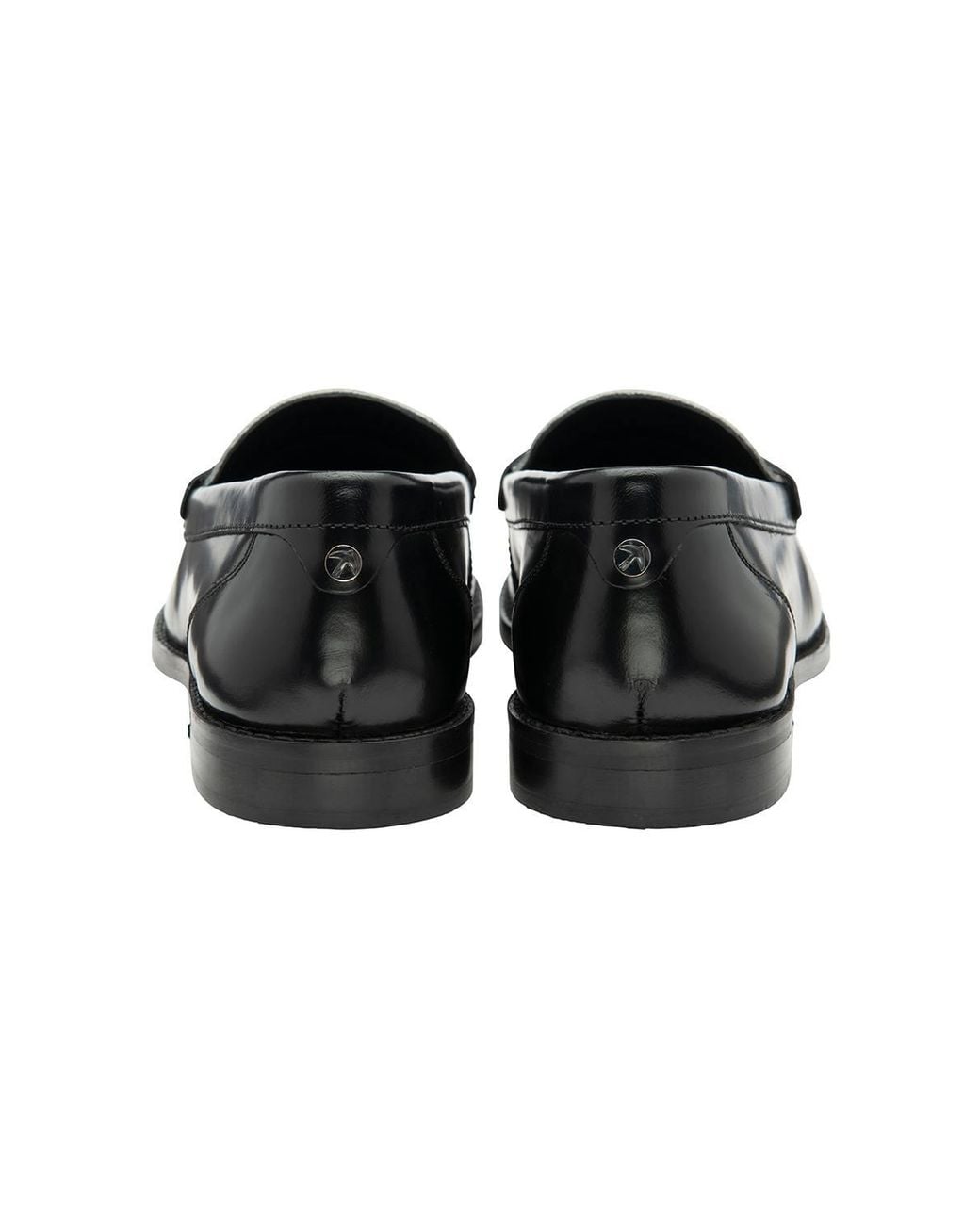 Ravel Black Leather 'Millport' Loafers