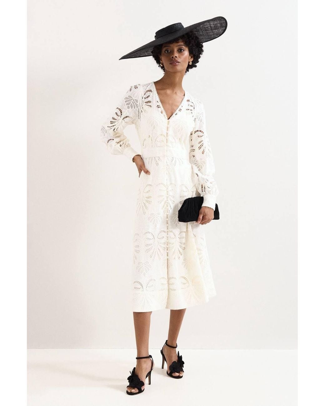 Phase Eight Natural Inara Midi Dress