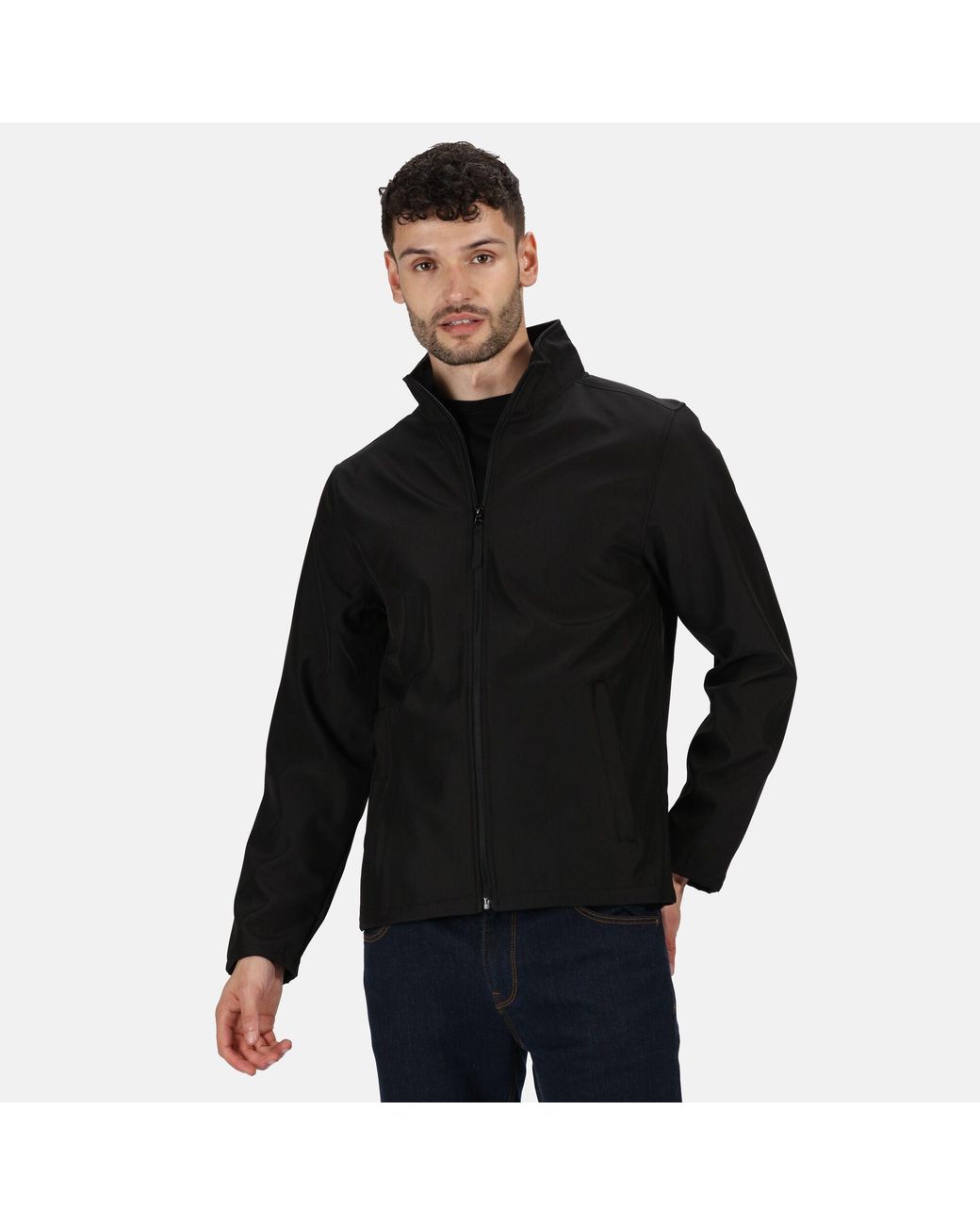Regatta Black Lightweight Soft Shell Jacket for men