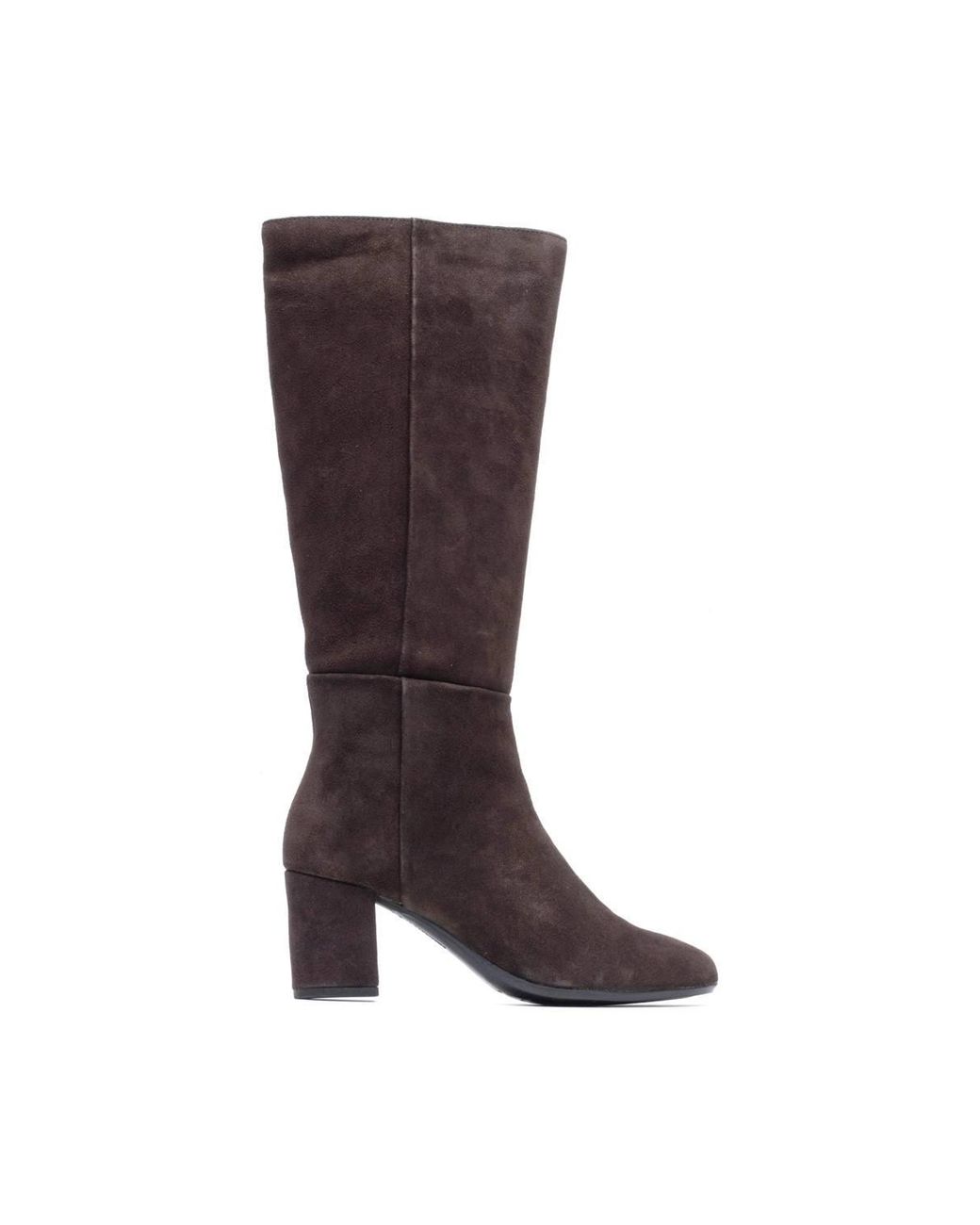 Hush Puppies Brown Oprah Suede Long Boot