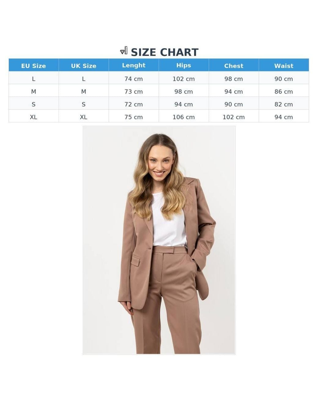 Love Lace Natural Office Classic Blazer With Pockets & Buttons