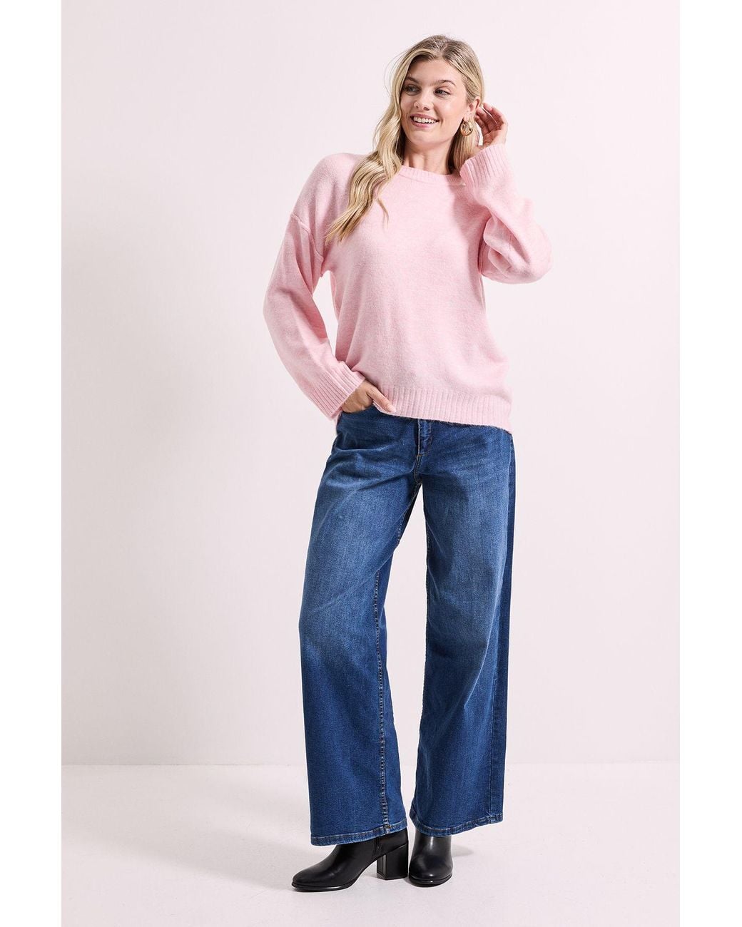 Dorothy Perkins Pink Relaxed Crew Jumper