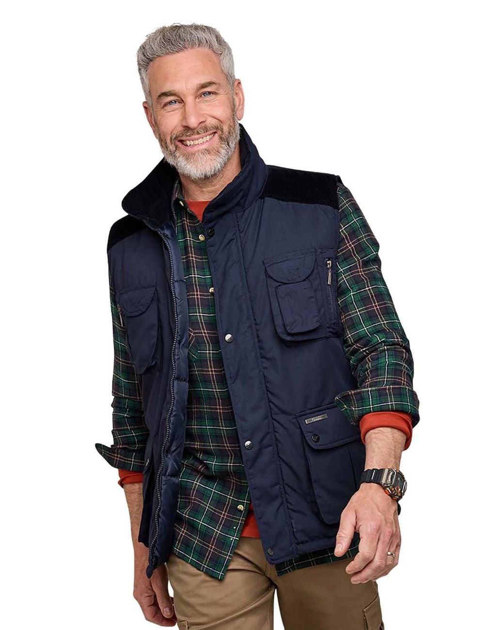 Chums Blue Champion Padded Gilet for men