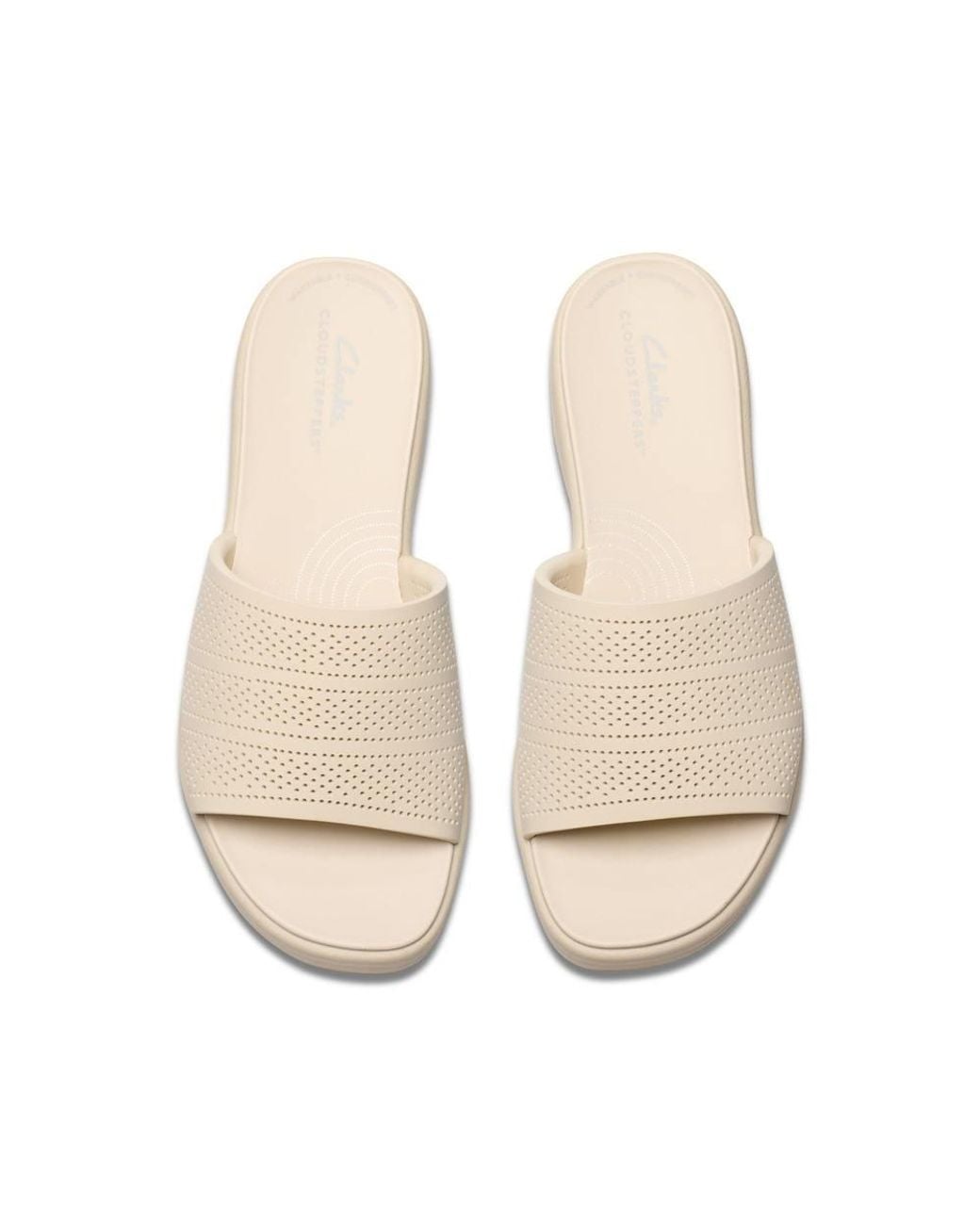 Clarks Natural Drift Twist Flat Sandals, Sliders
