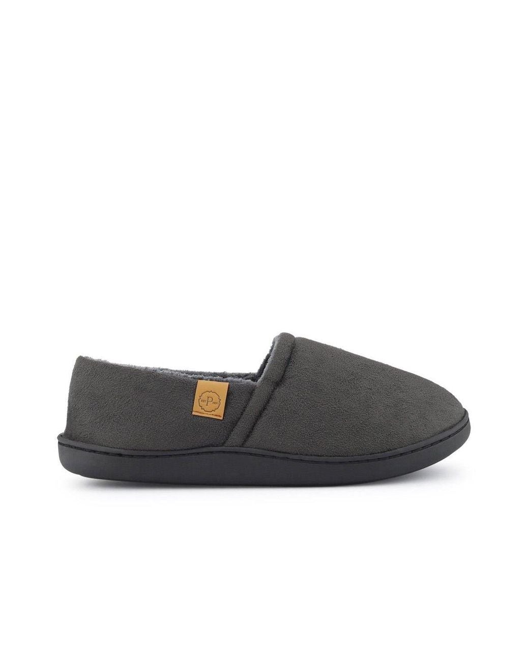 Pavers Gray Warm Full Slippers for men