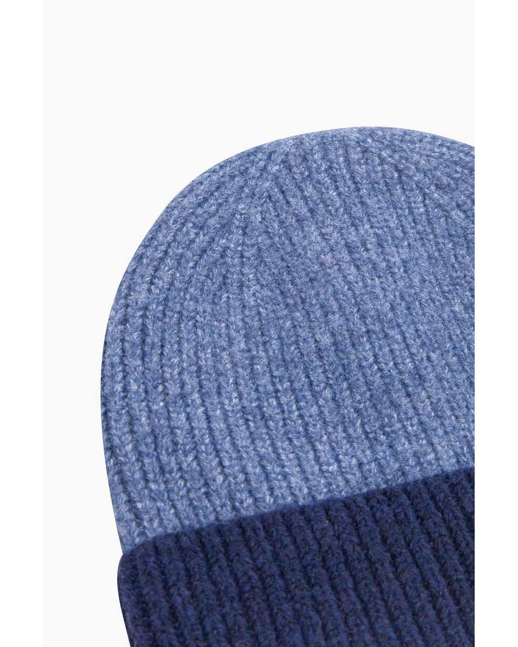 SARTA Blue Two Tone Beanie Hat
