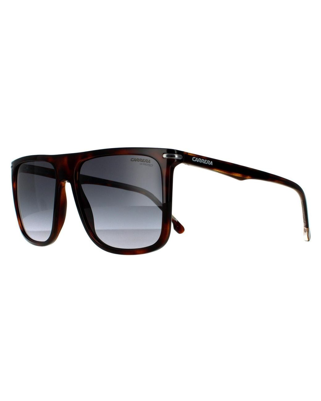Carrera Black Rectangle Dark Havana Dark Gradient Sunglasses for men