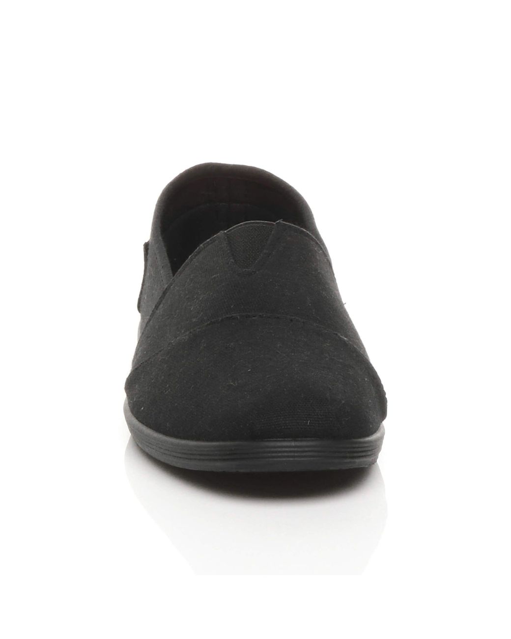 AJVANI Black Flat Heel Beach Shoes Canvas Pumps Espadrilles for men