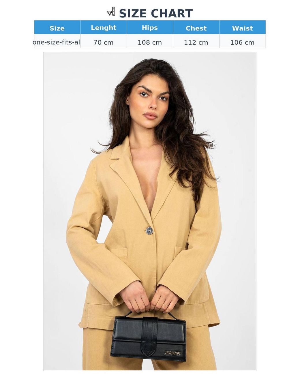 Love Lace Natural Unlined Cotton Denim Blazer