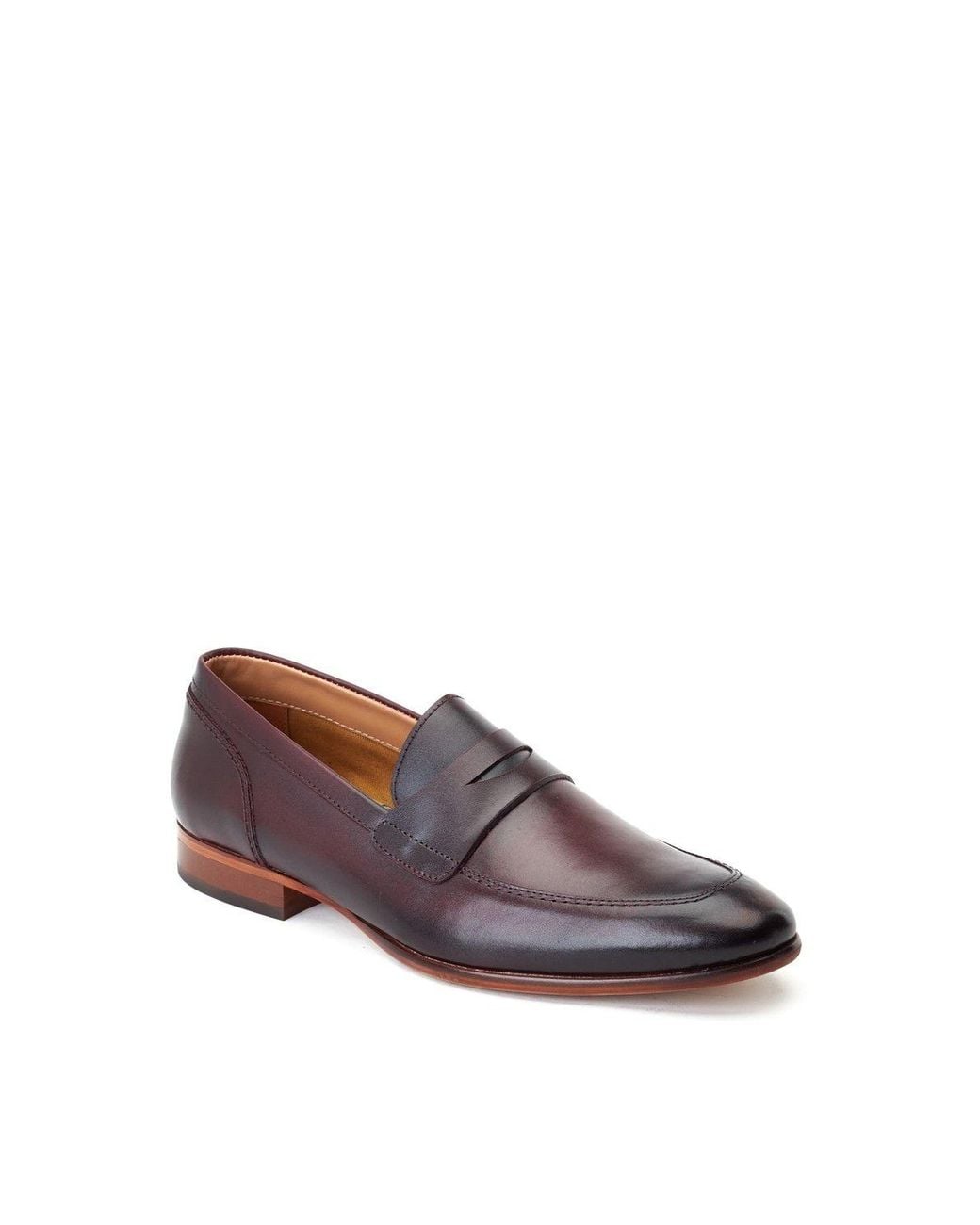 Base London Brown Bruno Penny Loafer for men