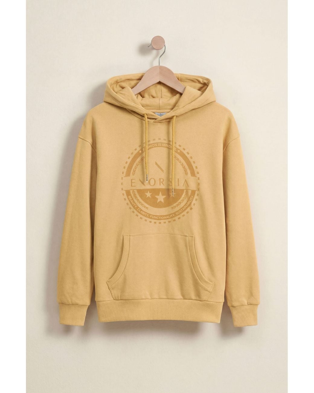Enorsia Blue Relaxed Fit Graphic Printed Fleece Hoodie