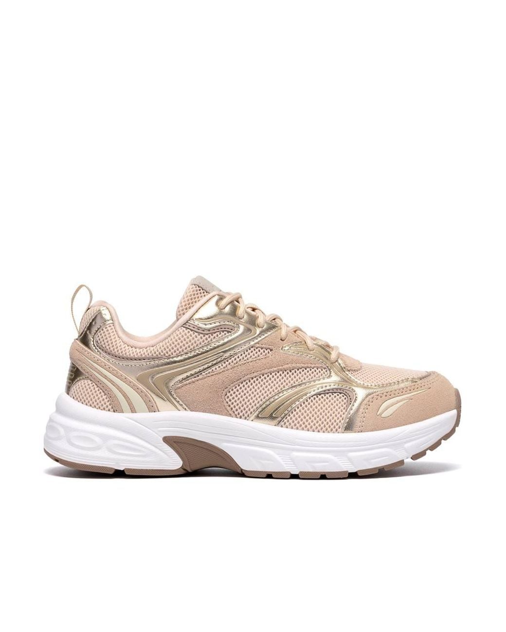 Clarks Pink Axcel Walk Metallic Trainers