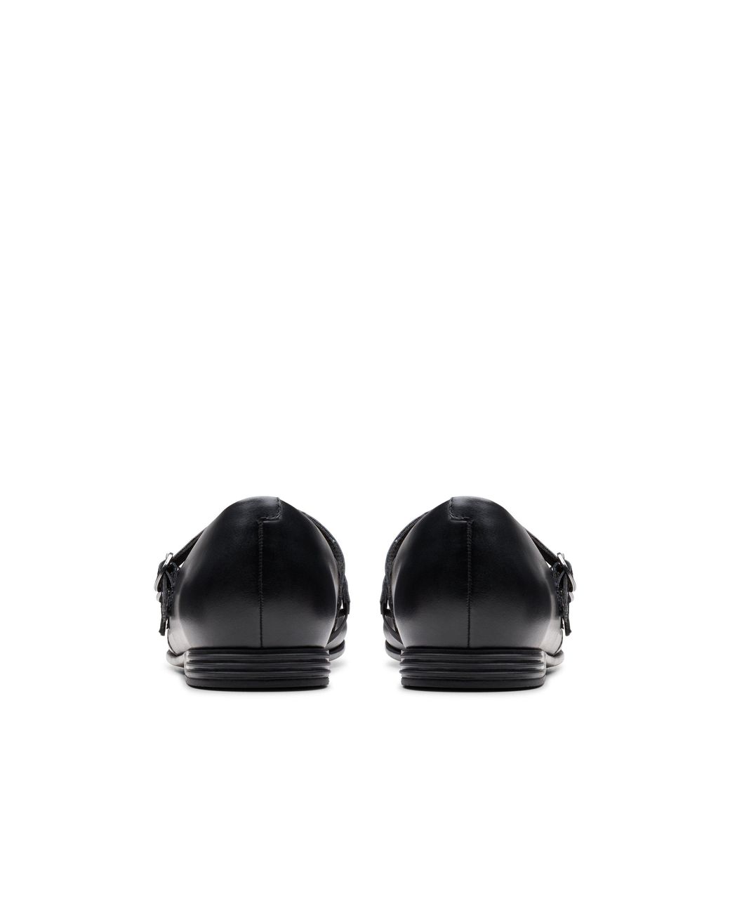 Clarks Black Finja Bar Youth Leather Mary Jane, School Shoes