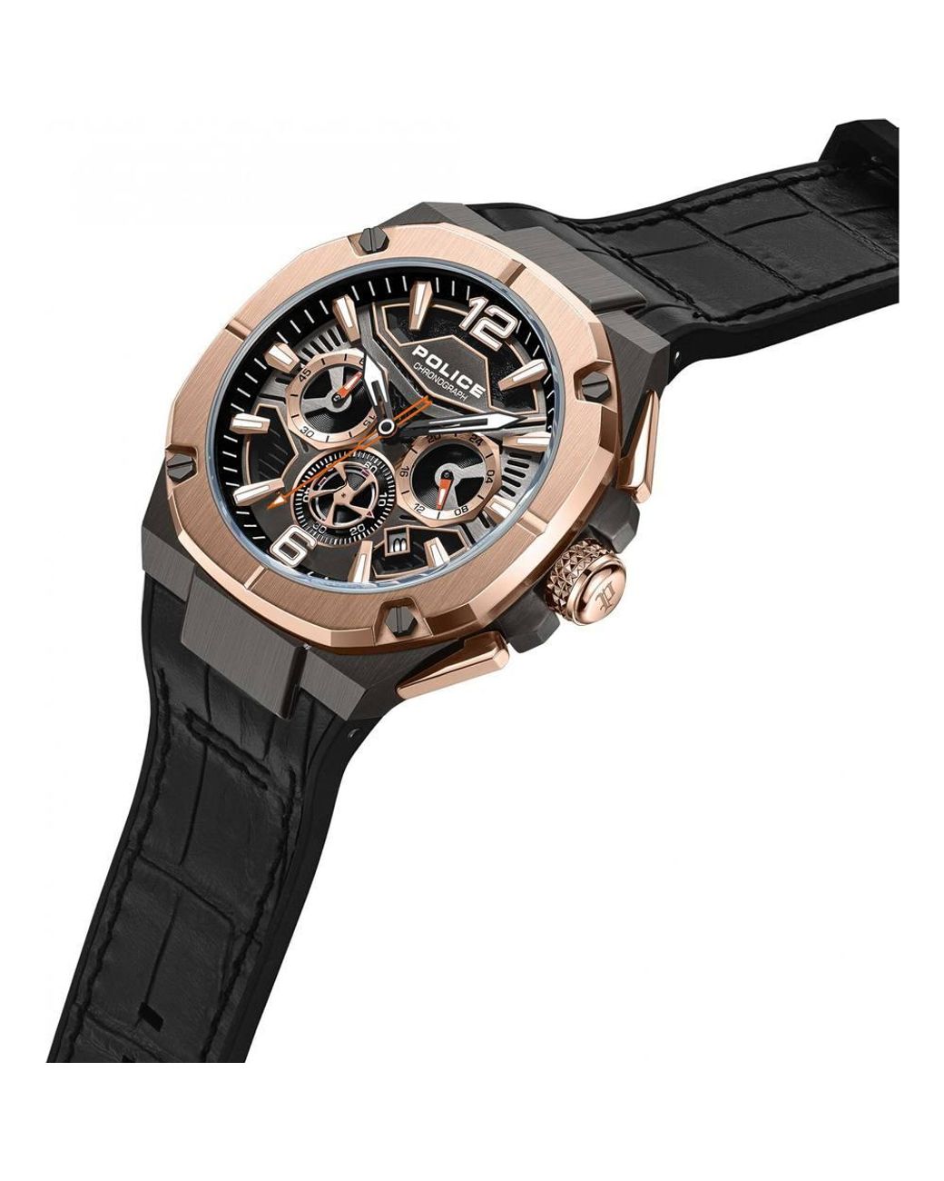 Police Black Pewgo0001602 Juneau 44Mm Quartz Watch for men