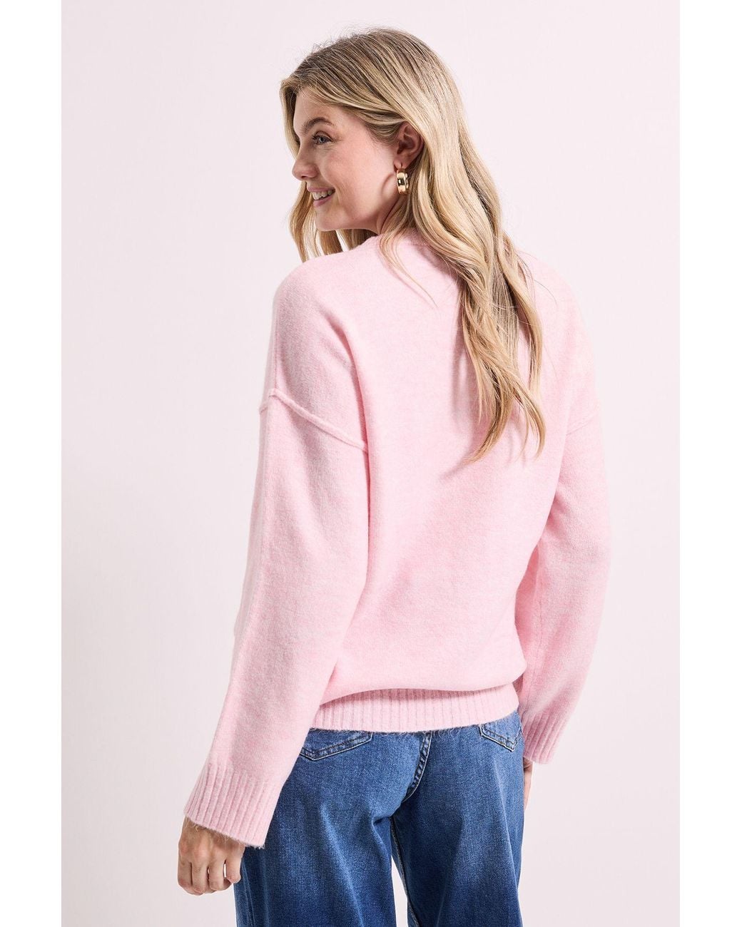 Dorothy Perkins Pink Relaxed Crew Jumper