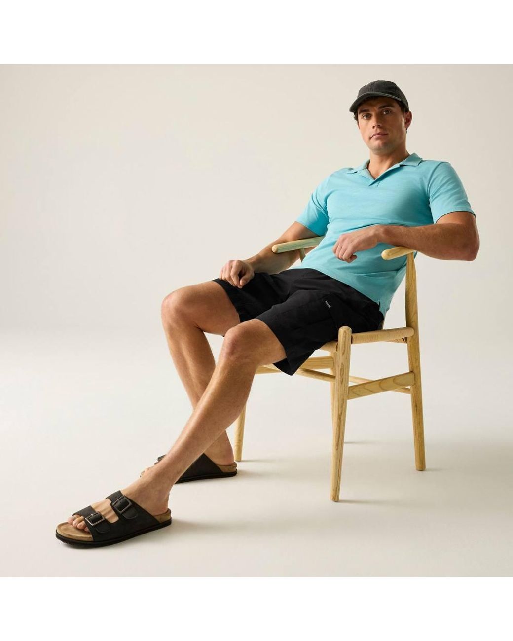 Regatta Black Blanmont Cargo Swim Shorts for men