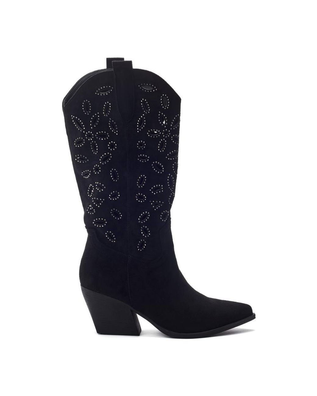 b.soleful Blue 'Gloribel' Alcantara Western Boot