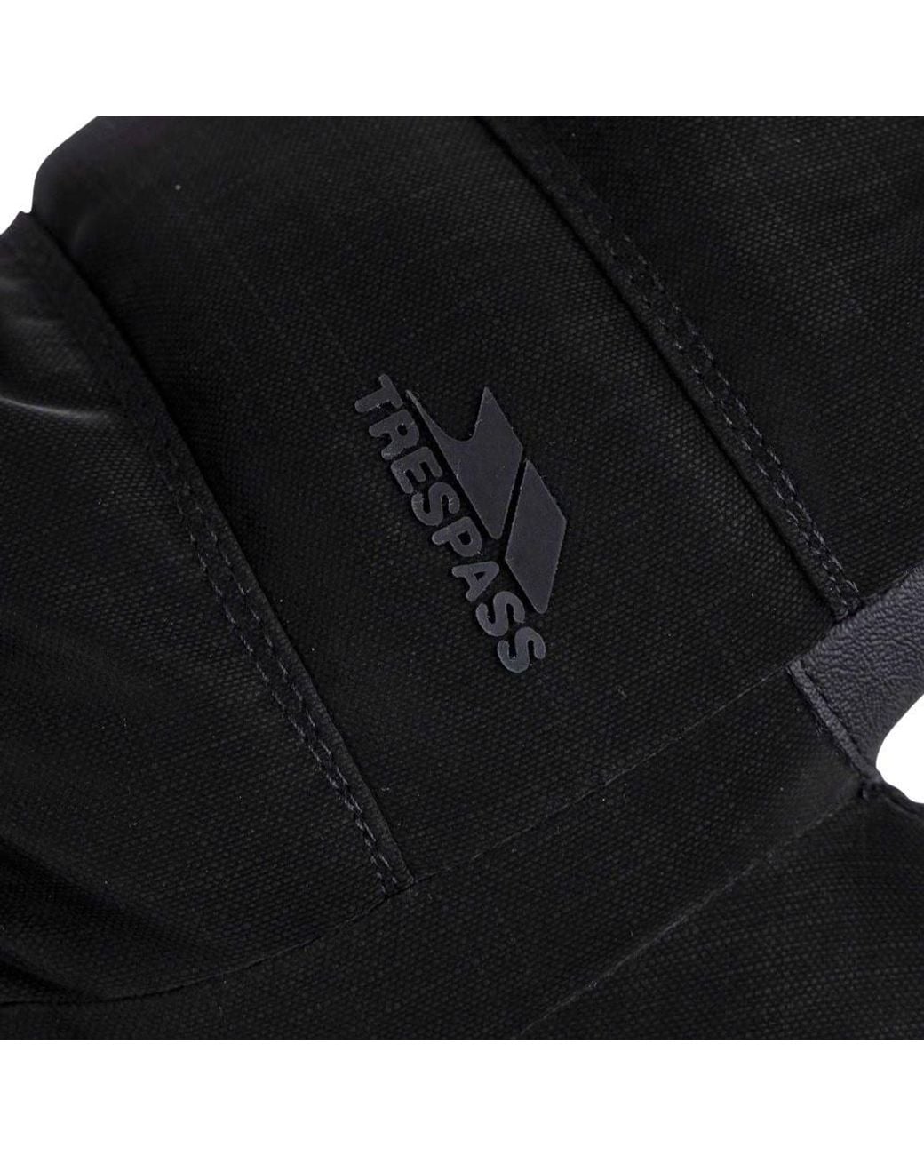 Trespass Black Tista Ski Gloves for men
