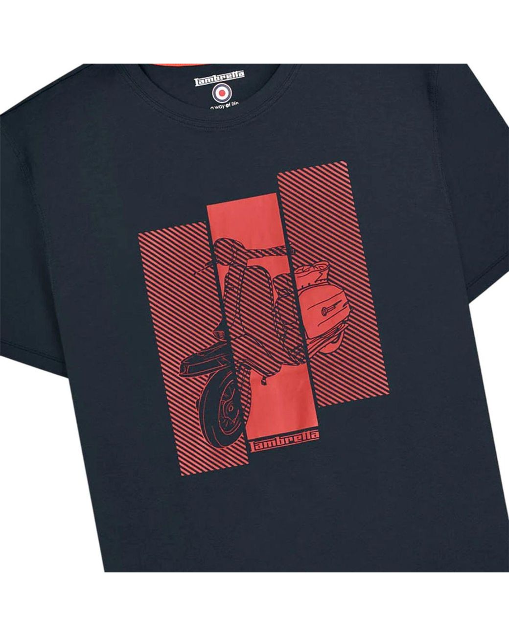 Lambretta Blue Scooter T-Shirt for men