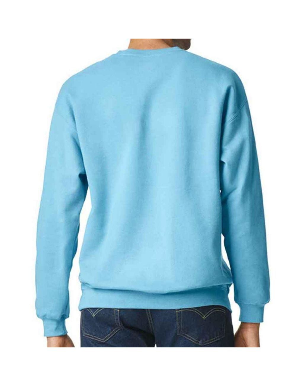 Gildan Blue Softstyle Fleece Midweight Sweatshirt for men