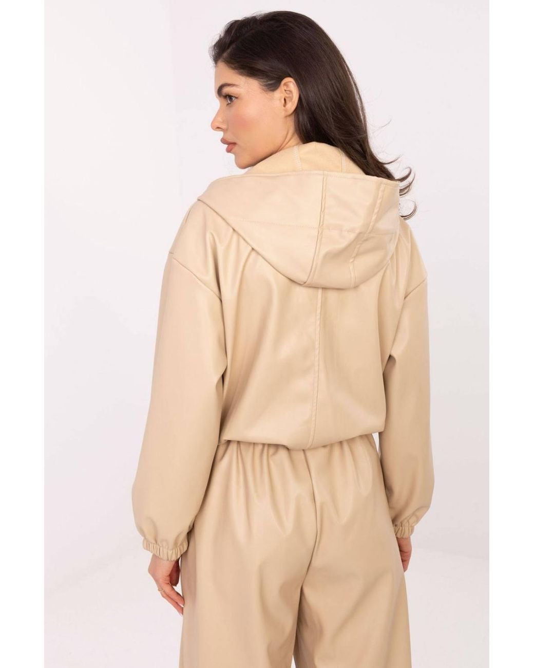 Love Lace Natural Stylish Short Zip Jacket With Insulation Pockets