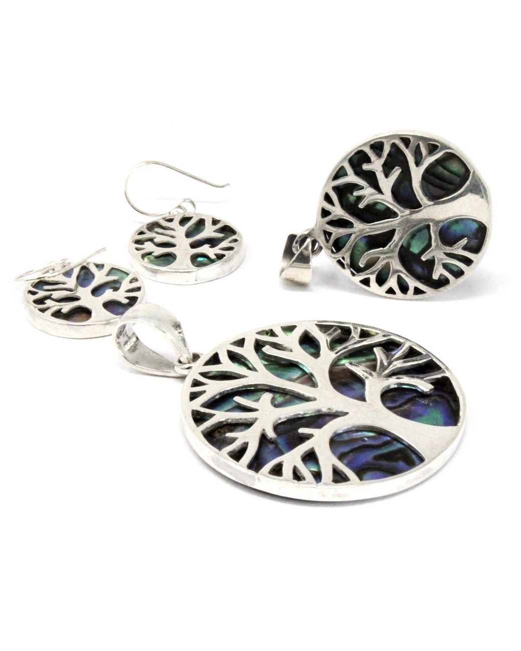 KDMD Green Tree Of Life Earrings 15Mm
