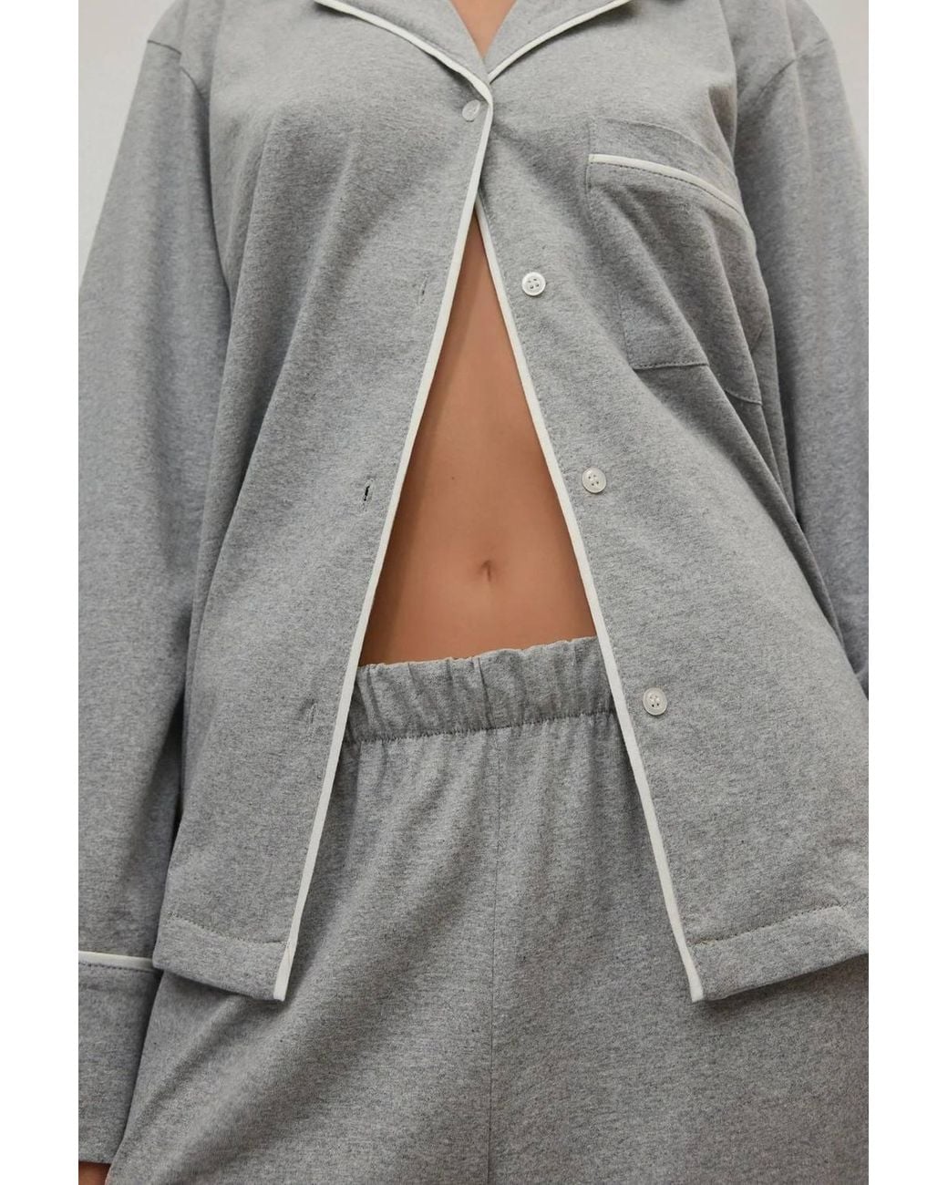 Hiccup Gray Soft Touch Cotton Pajama Set