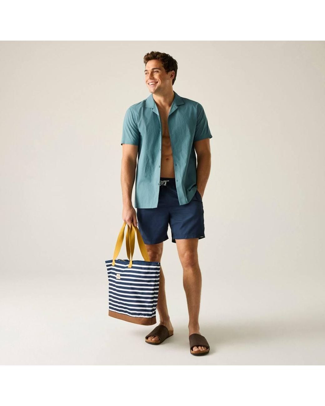 Regatta Blue Hadlin Short Sleeve Shirt for men