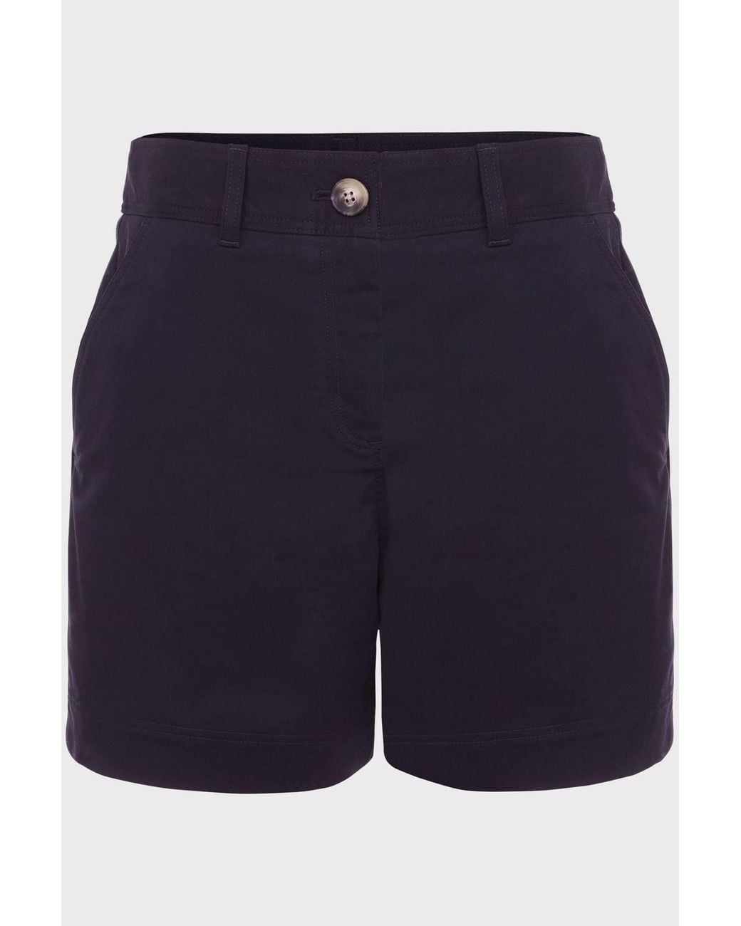 Hobbs Blue Carla Mid Rise Chino Shorts