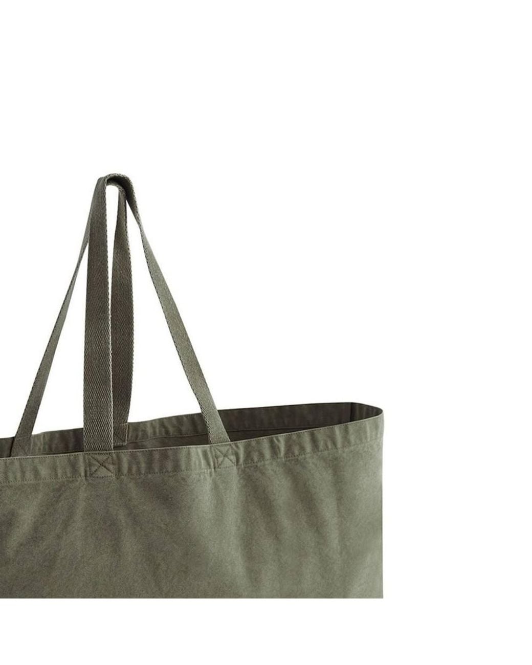 Westford Mill Green Washed Garment Dyed Oversized Tote Bag