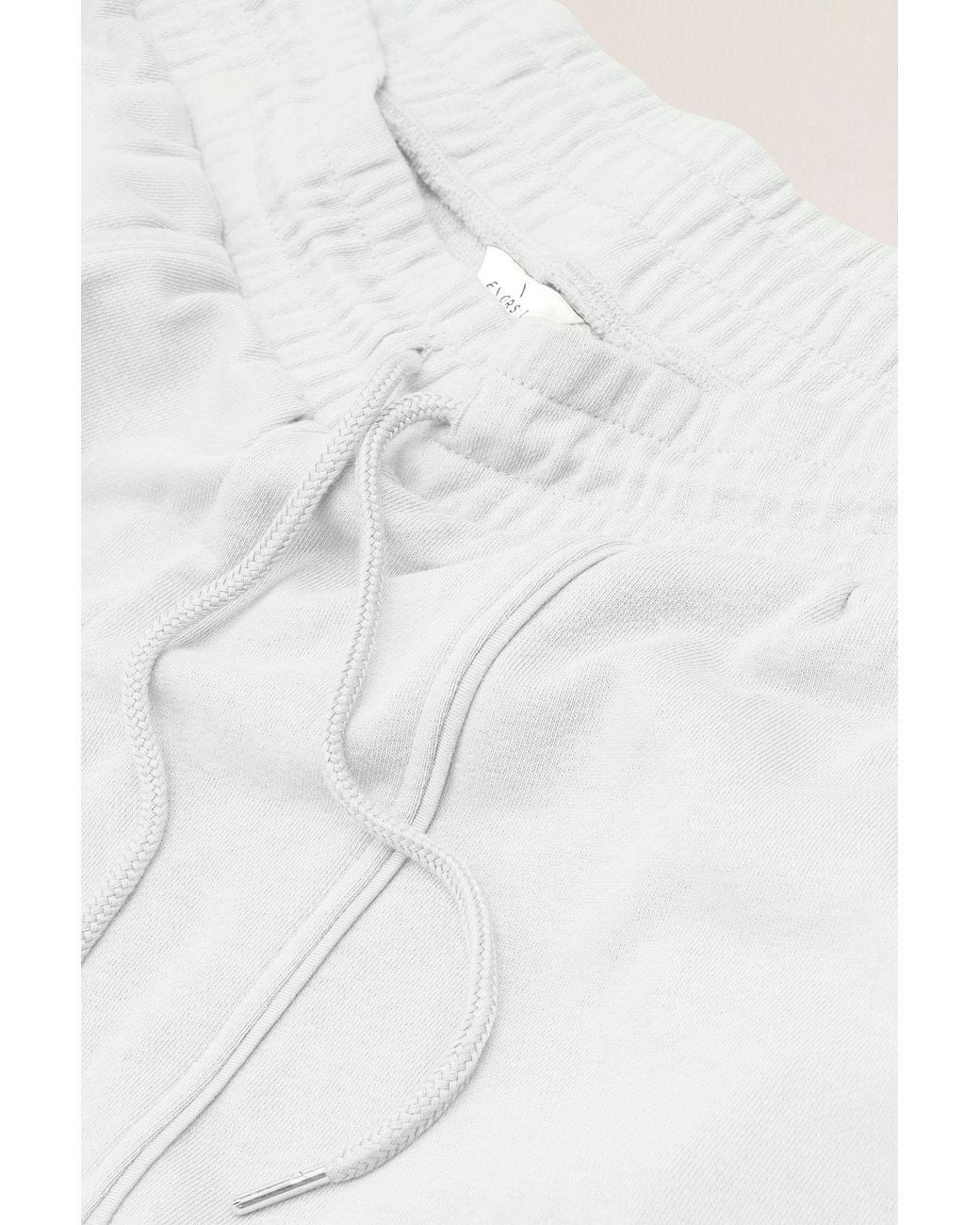 Enorsia White Pin Tuck Front Jersey Trousers