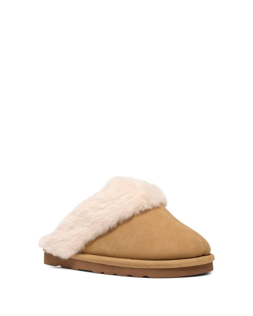 Clarks White Cherie Mule Slippers