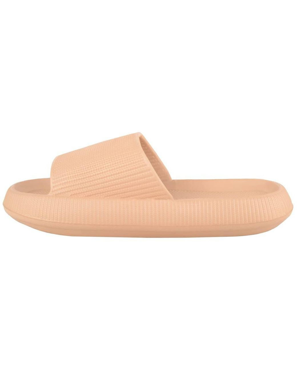 Absolute Footwear Pink Easy Slip On Summer Beach Open Toe Flip Flop Slider Sandal Mules