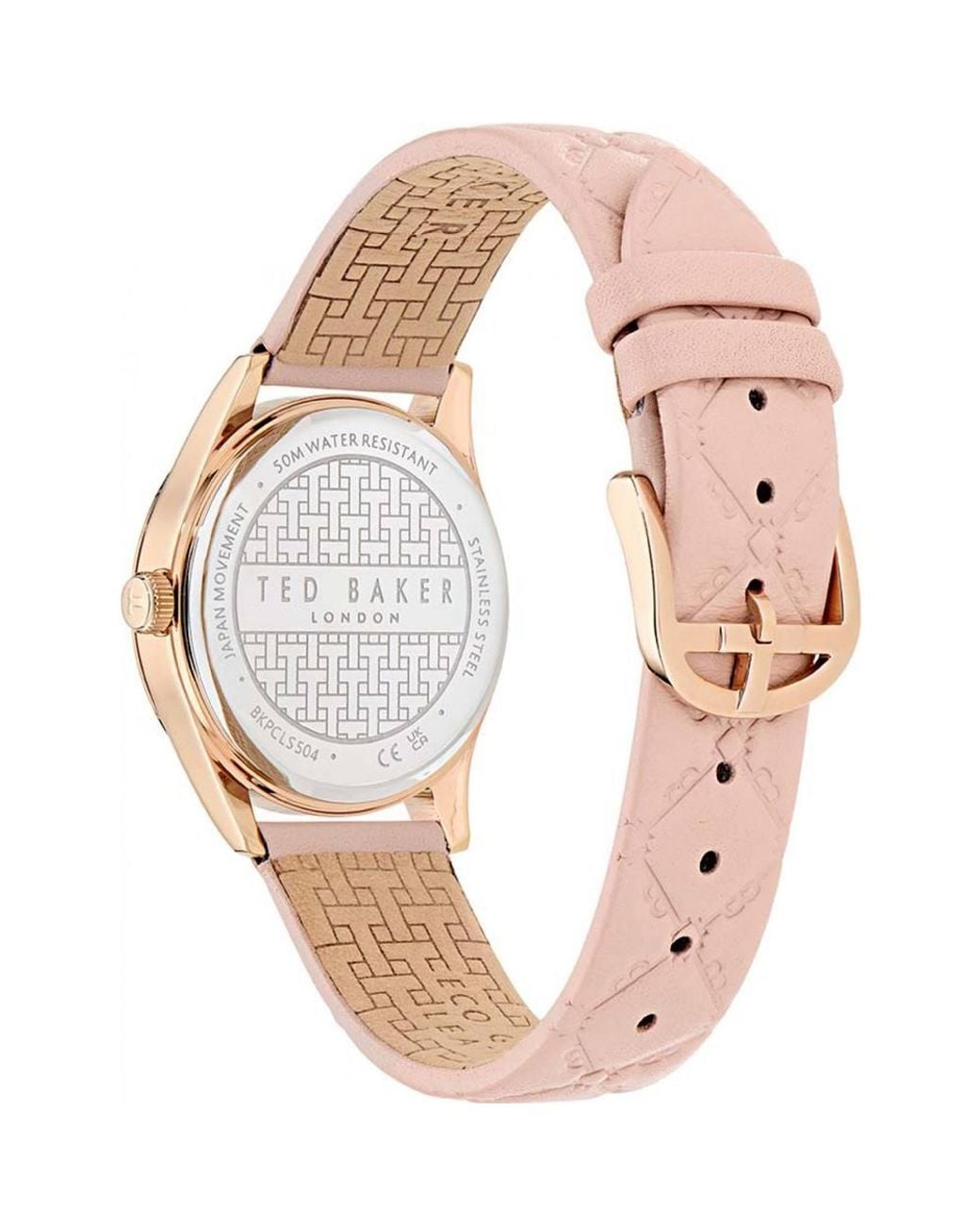Ted Baker Pink Bkpcls504 Fashion 34Mm Quartz Watch