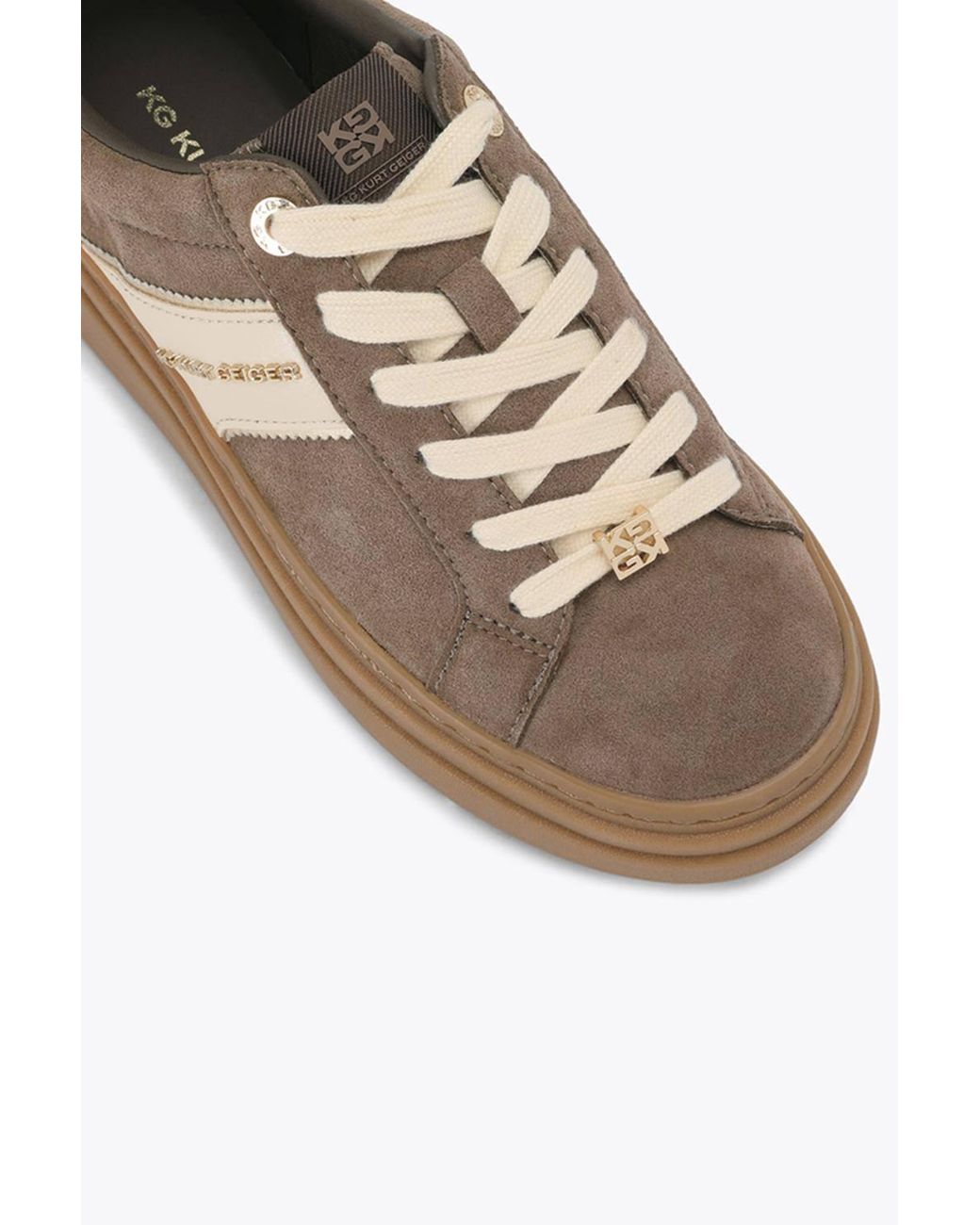 KG by Kurt Geiger Brown 'Leap' Suedette Trainers