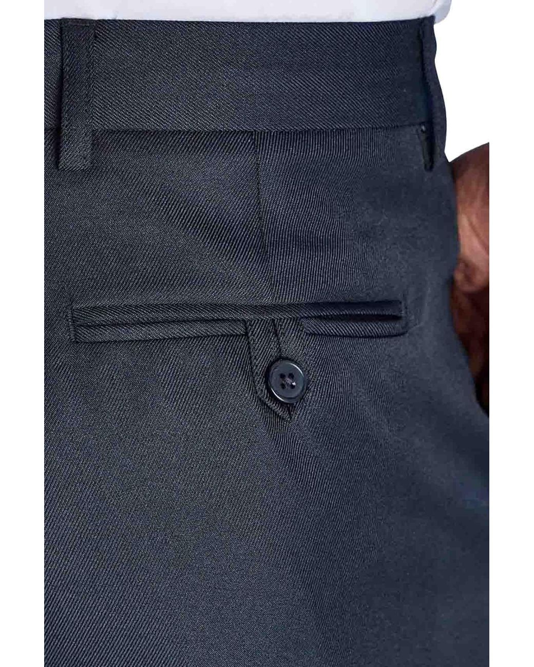 Chums Blue Smart Casual Formal Trousers for men