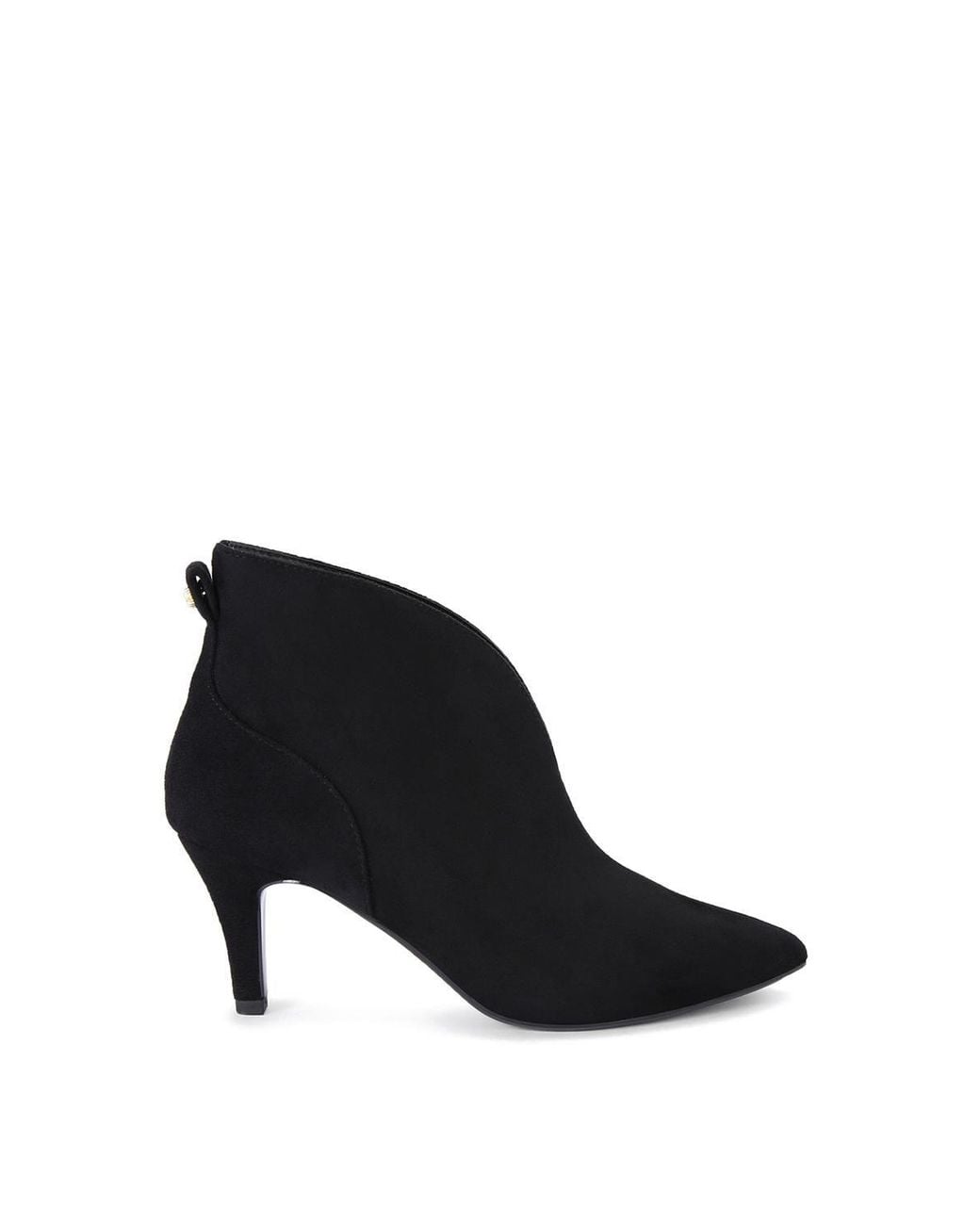 Carvela Kurt Geiger Black 'Flute Shoe Boot Wide Fit' Fabric Boots