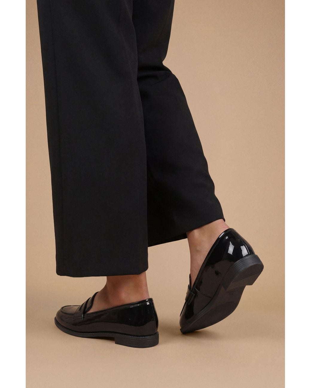 Dorothy Perkins Black Lara Penny Loafers