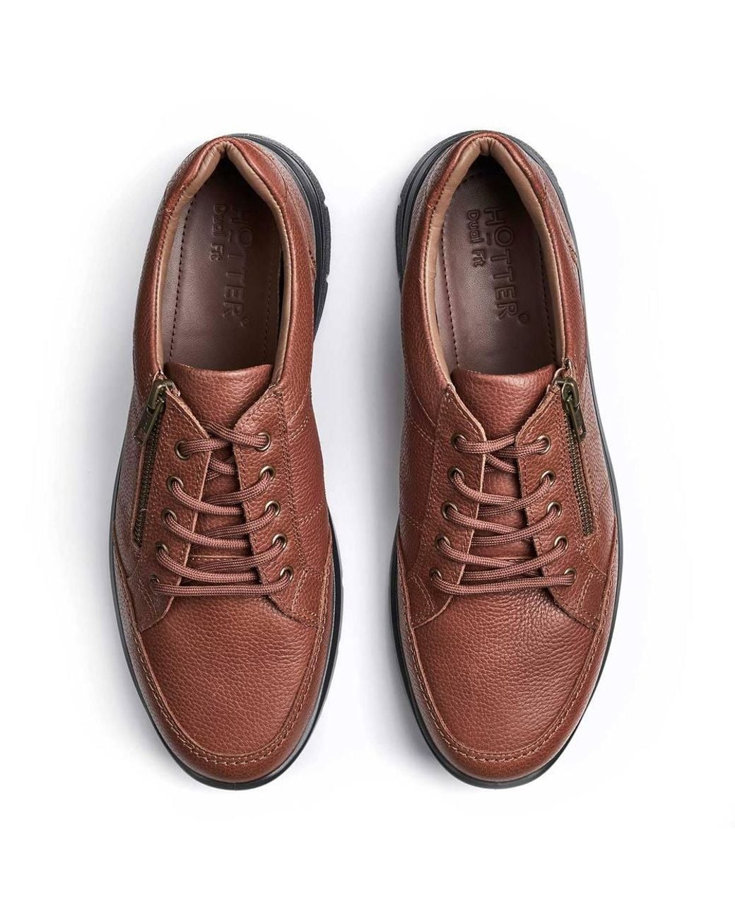 Hotter Brown 'Finn' Dual Fit Sporty Shoes for men