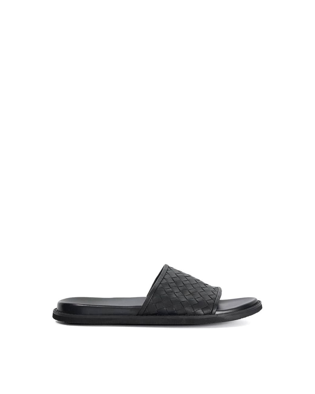 Dune White 'Ivar' Leather Sandals for men