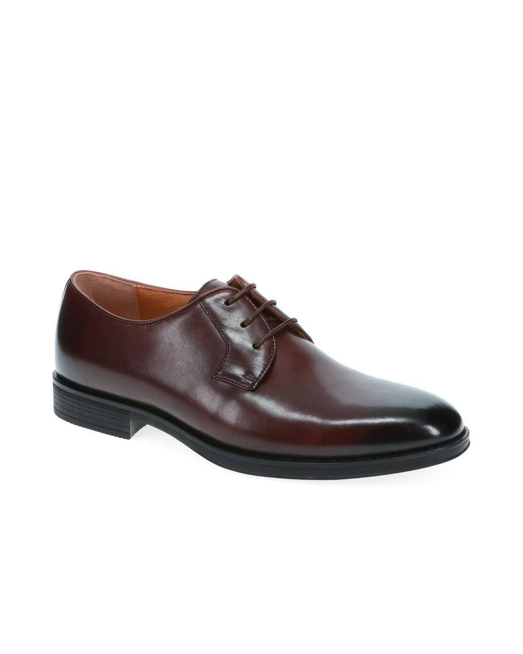 Jones Bootmaker Brown Manchester Wide Leather Lace-Ups for men