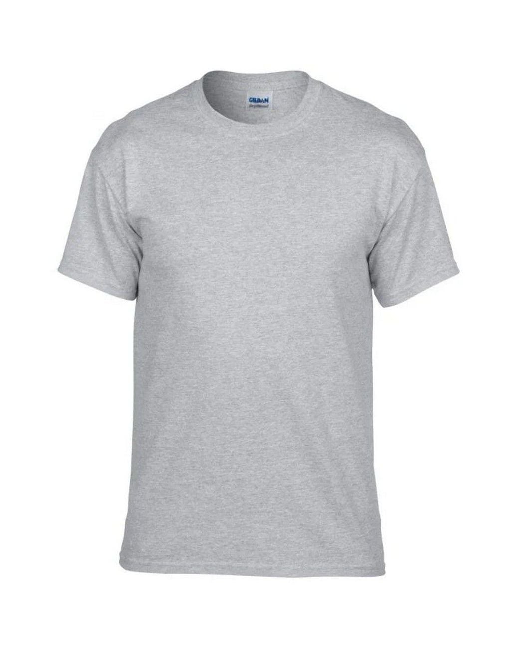 Gildan Gray Plain Lightweight T-Shirt for men