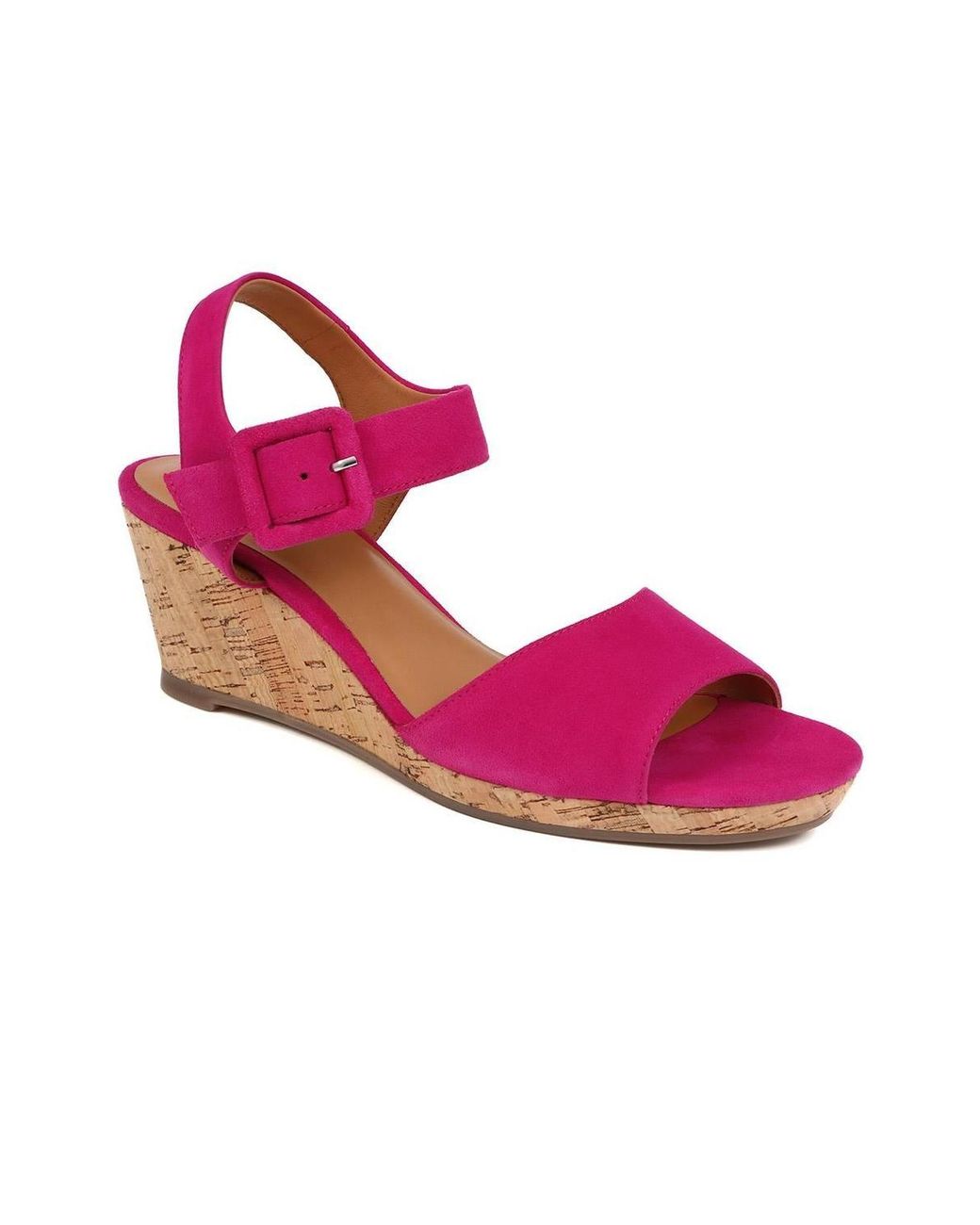 Jones Bootmaker Pink Grazina Leather Wedges