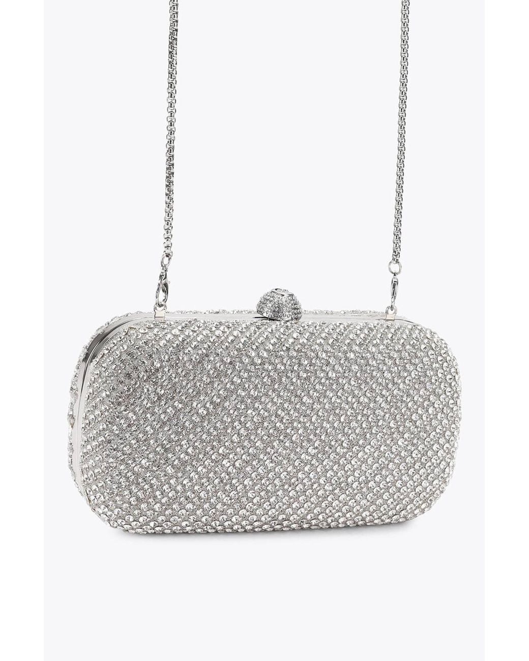 Carvela Kurt Geiger Gray 'Cecilia Hard Clutch' Bag