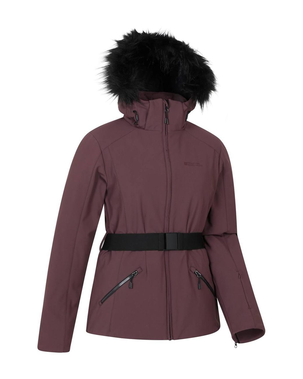 Mountain Warehouse Purple 'Swiss' Snowproof Breathable Warm Padded Hooded Winter Ski Jacket
