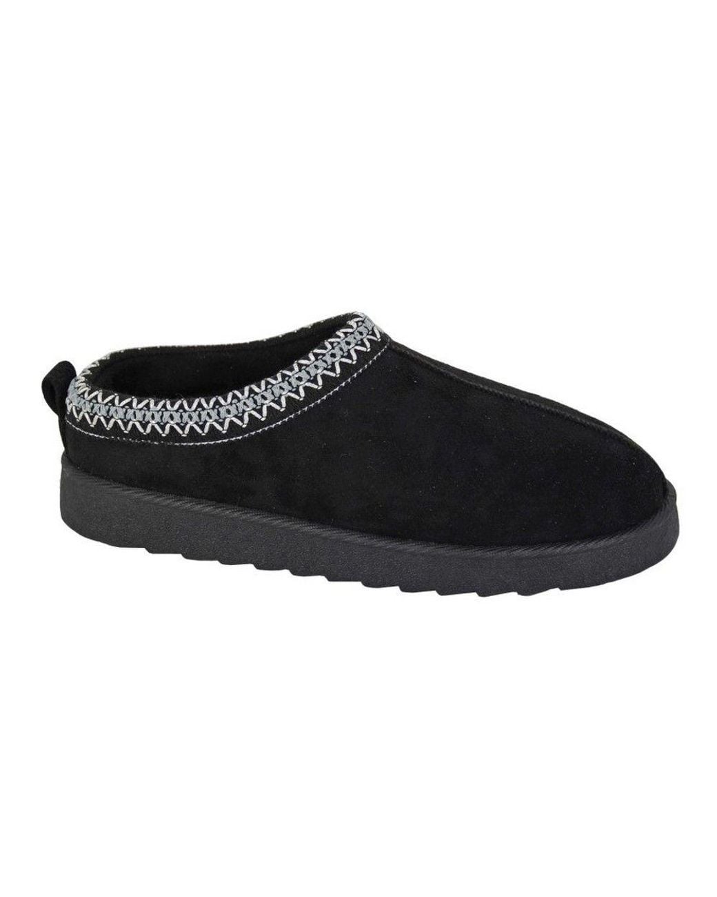 Cipriata Black Dana Microsuede Mule Slippers
