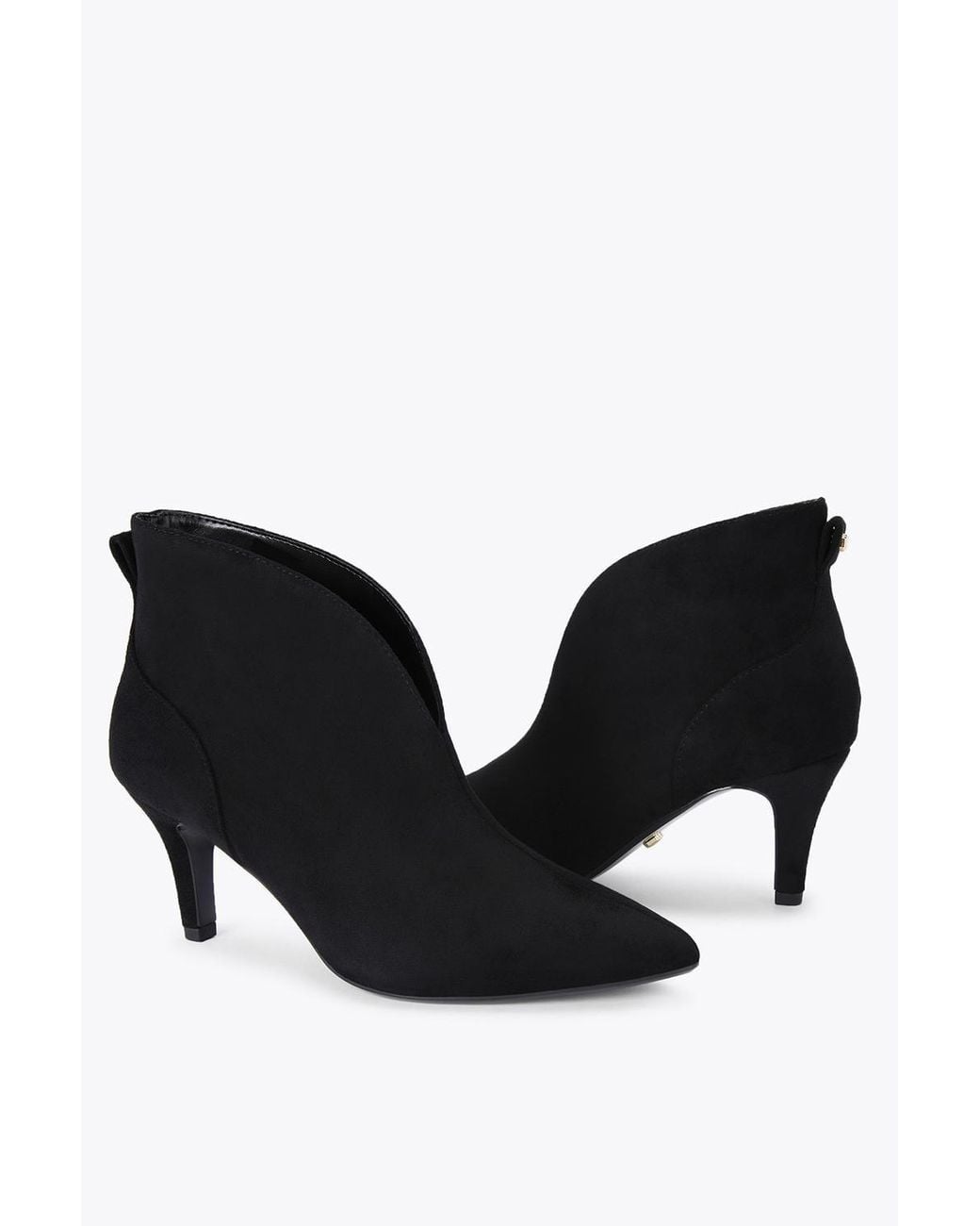 Carvela Kurt Geiger Black 'Flute Shoe Boot Wide Fit' Fabric Boots