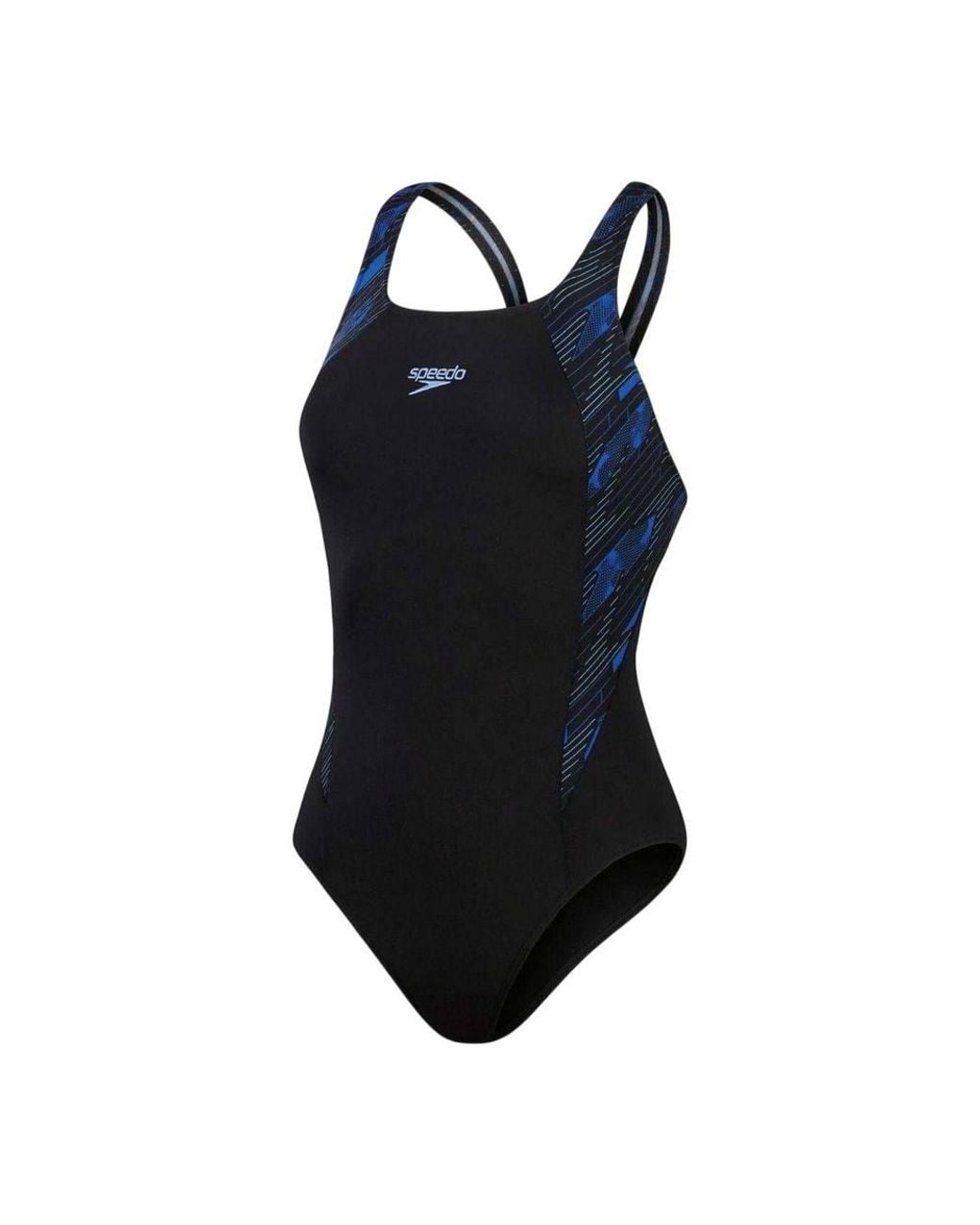 Speedo Black Hyper Boom Muscleback One Piece Swimsuit