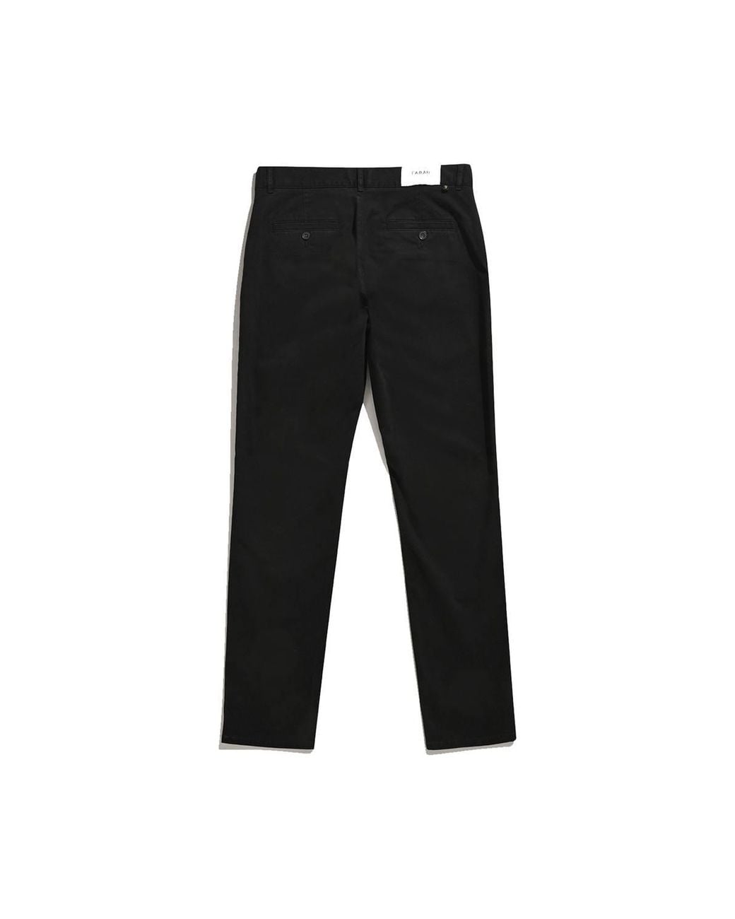 Farah Black Elm Stretch Chino Trousers for men
